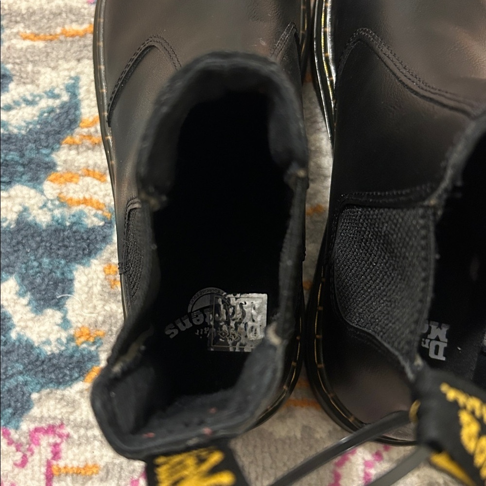 Dr. Martens 2976 Smooth Leather Chelsea Boots In Black Size 7 - Picture 13 of 16